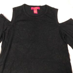 Catherine Malandrino Black Long Sleeve Top